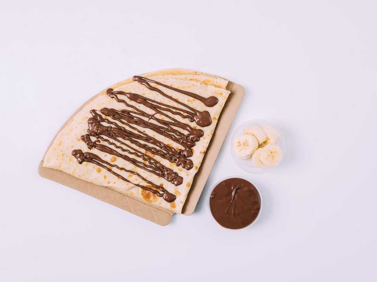 Bezlepková Palačinka s nutellou a banánem