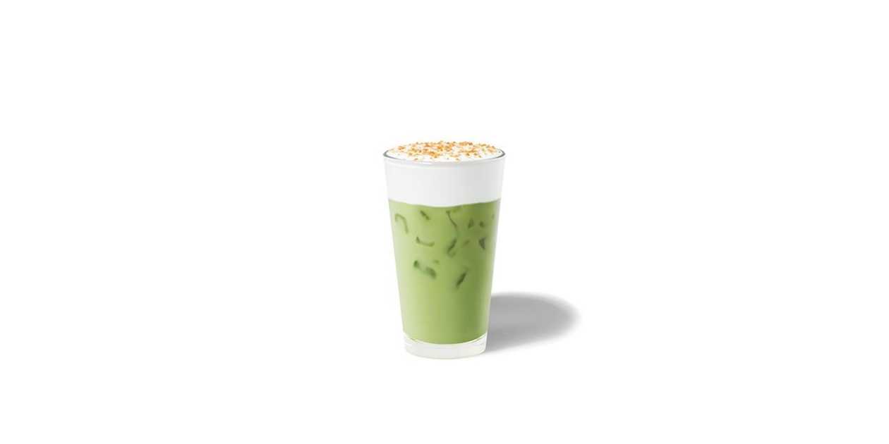 Toffee Nut Cream Iced Matcha Latte