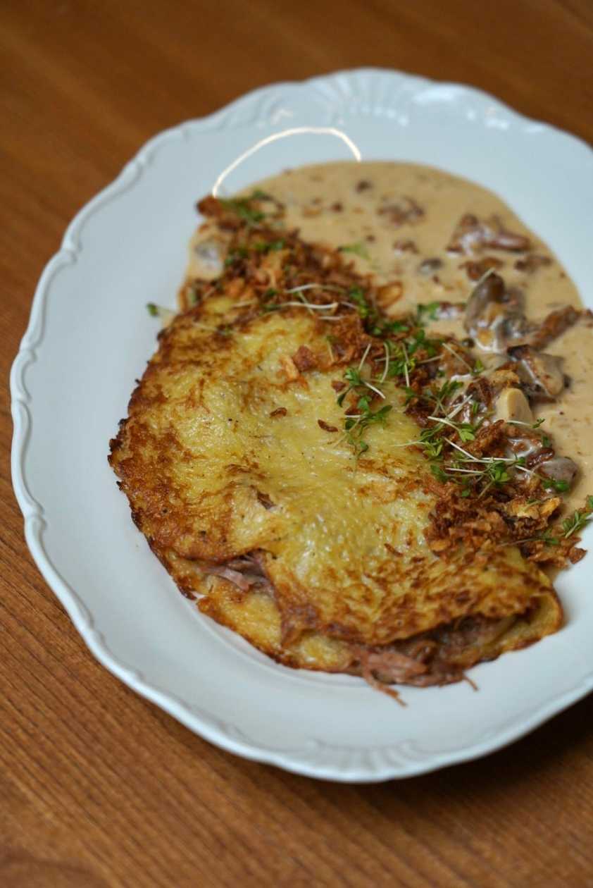 BRAMBORÁK S TRHANOU KACHNOU A HOUBOVOU OMÁČKOU🍺