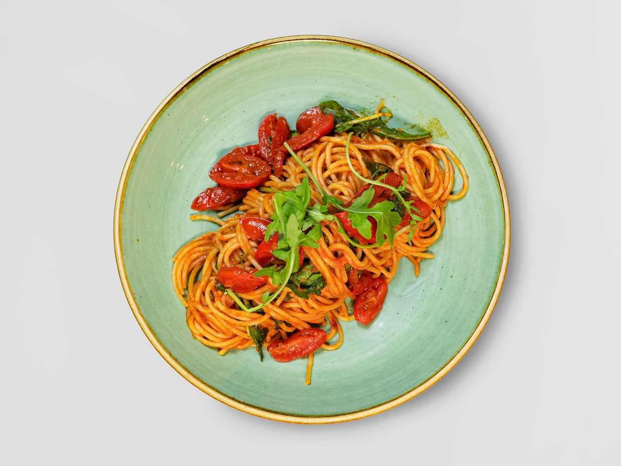 Spaghetti Rucola e Pomodorini