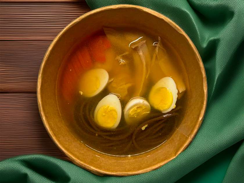 Курячий бульйон з яєчною локшиною – домашній затишок у кожній ложці