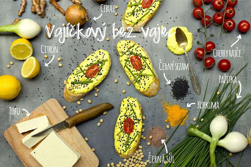 Egg Salad Open Sandwich (Egg-Free)