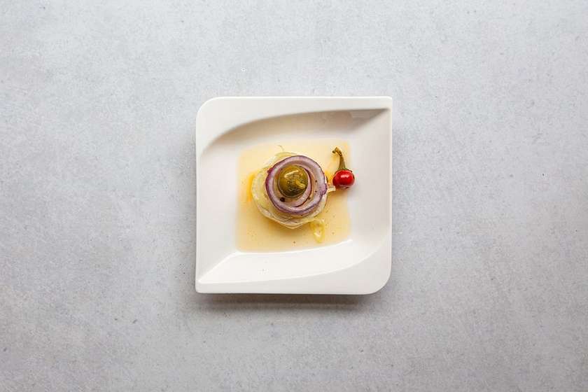 Pickled Hermelín Cheese