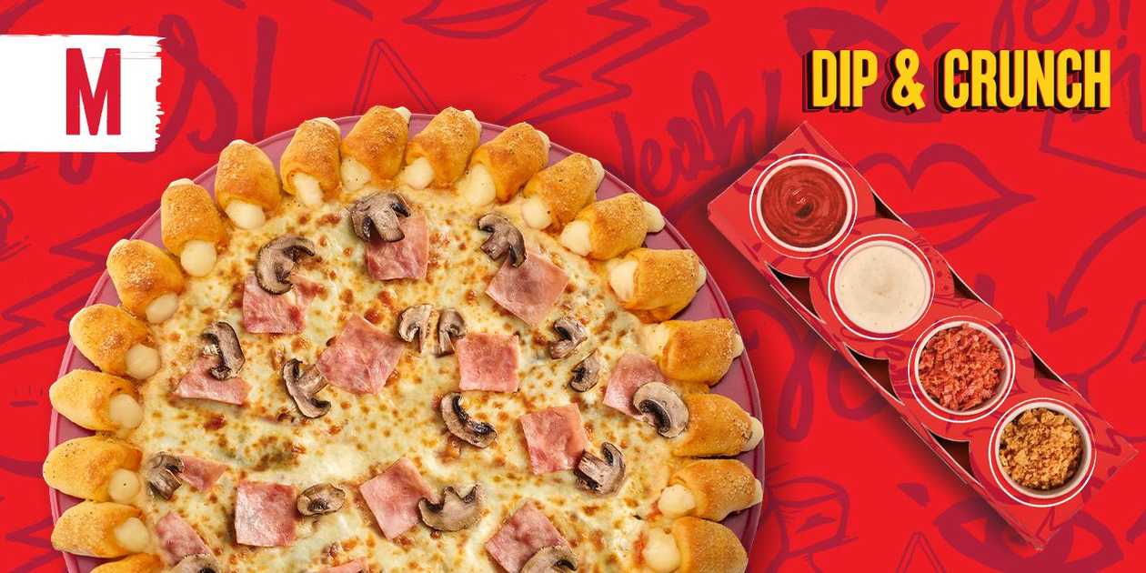 ŚREDNIA DIP & CRUNCH CHEESY BITES PIZZA