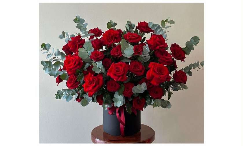 წითელი ვარდები ბოქსში (20ც)