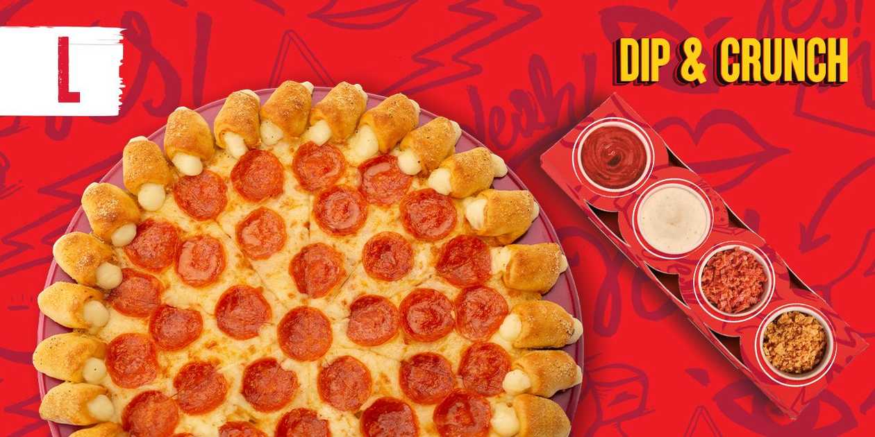 DUŻA DIP & CRUNCH CHEESY BITES PIZZA
