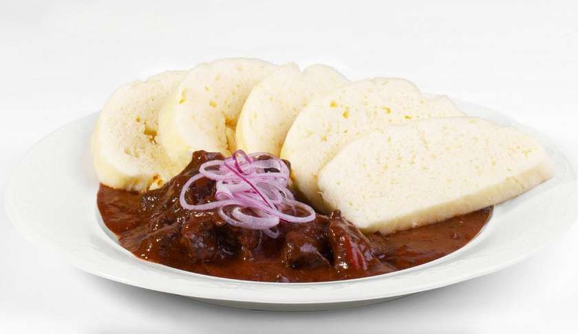 Beef Goulash with Bread Dumplings