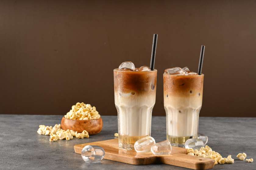 Iced Popcorn Latte