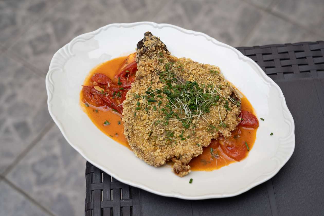 LILKOVÝ ŘÍZEK S RAJČATY CONFIT