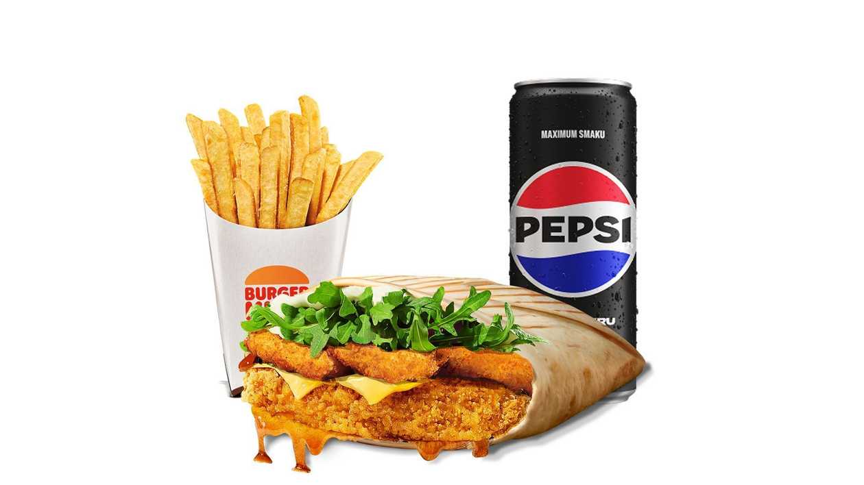 Chick'n Crunch Teriyaki Wrap Meal