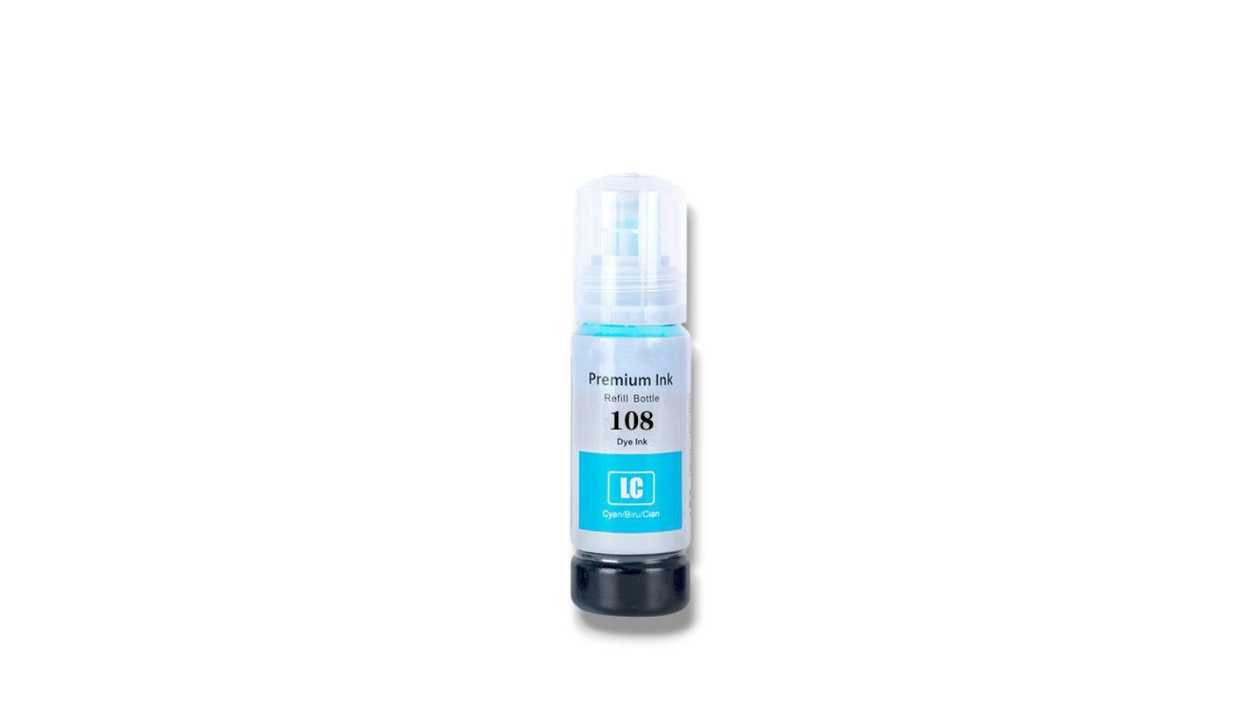 Epson Dye Ink 108, Light Cyan, for Printer, 6912345678193