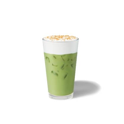 Toffee Nut Cream Iced Matcha Latte