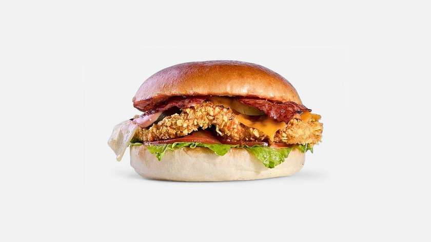 Premium Fried Chicken Burger