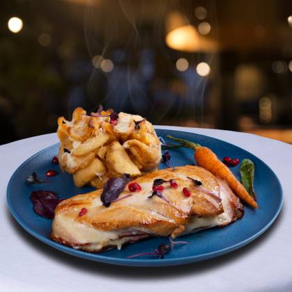 Pui sicilian cu cartofi gratinati 400g