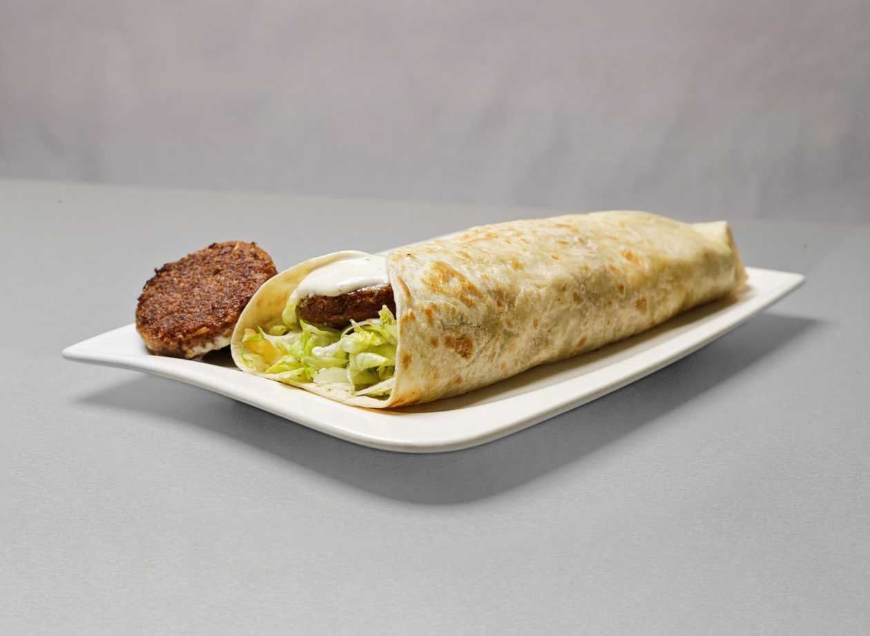 Falafel in a flatbread