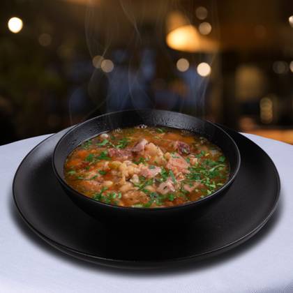 Ciorba de fasole cu afumatura 420g