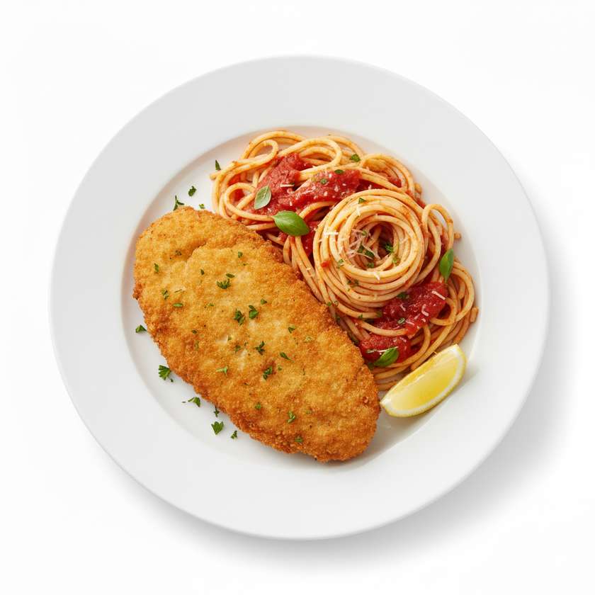 Cutlet with Spaghetti