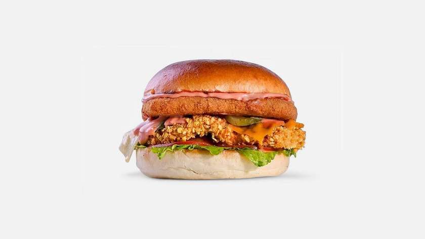 Cheese Fried Chicken Burger