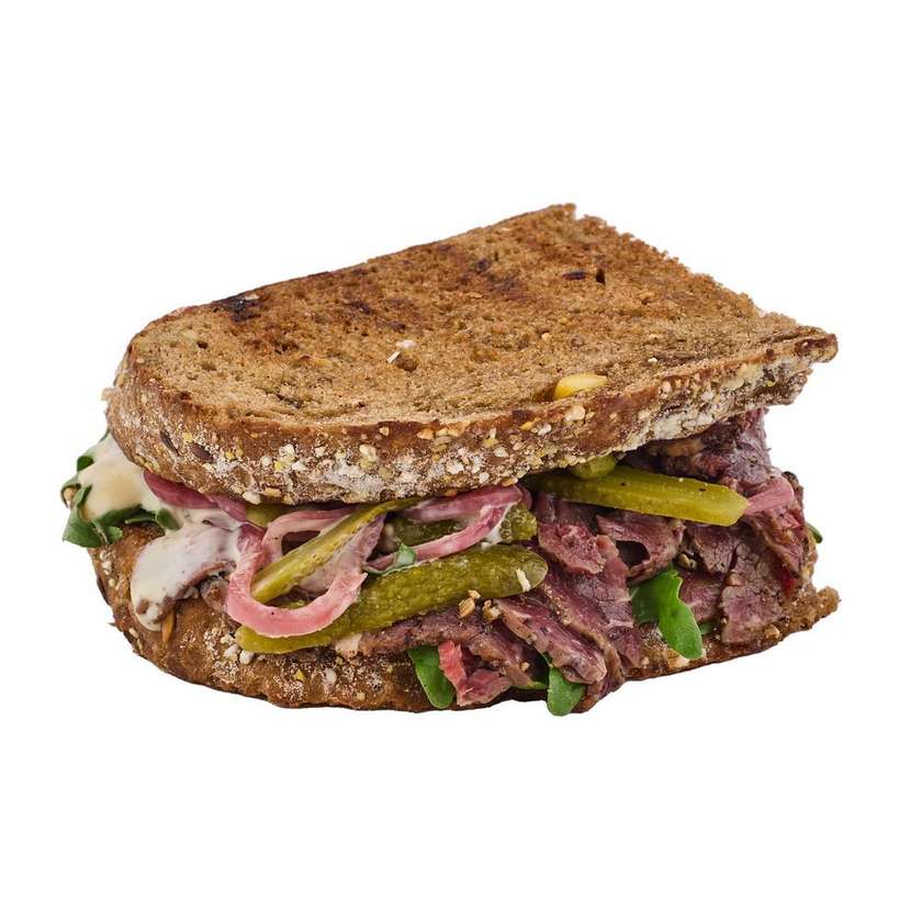 Sendvič s hovězím pastrami