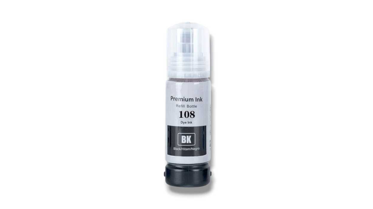 Epson Dye Ink 108 Black Ink Bottle for Printer