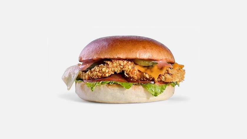 Sweet 'n Spicy Fried Chicken Burger