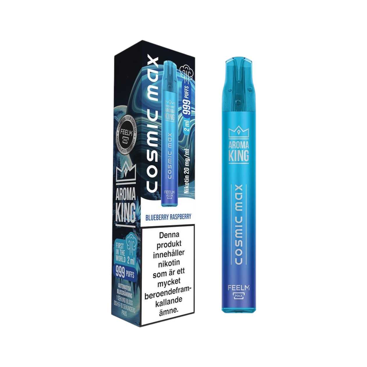 Aroma King Cosmic Max 999 Puffs Blueberry Raspberry, 20mg