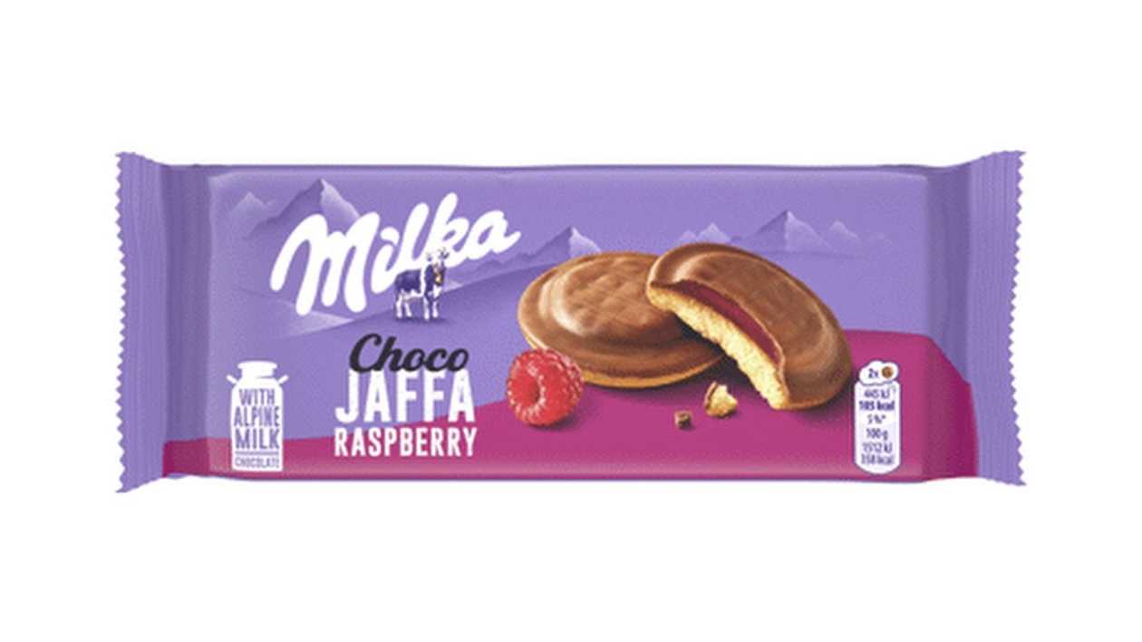 Milka Jaffa Cookies with Raspberry Filling