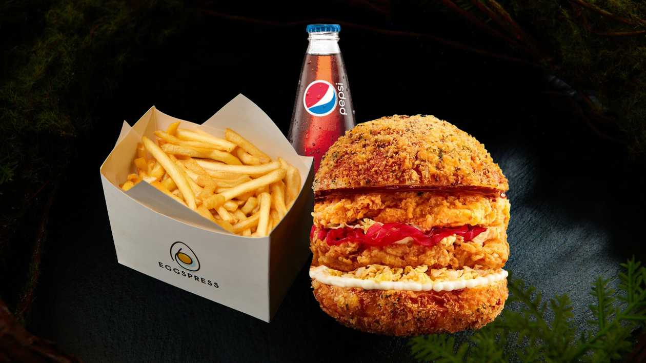 Crunchy Chicken Burger Menu