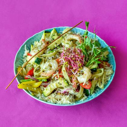 Tagliatelle z Krewetkami