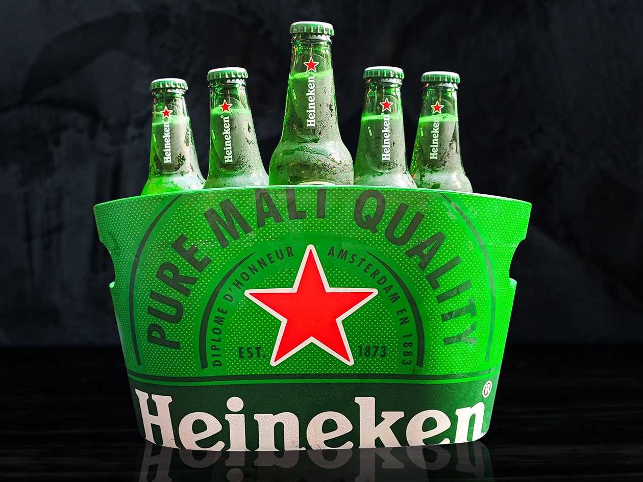 Heineken bottle bucket