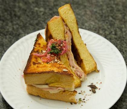 Toasted Ham and Cheese Sandwich