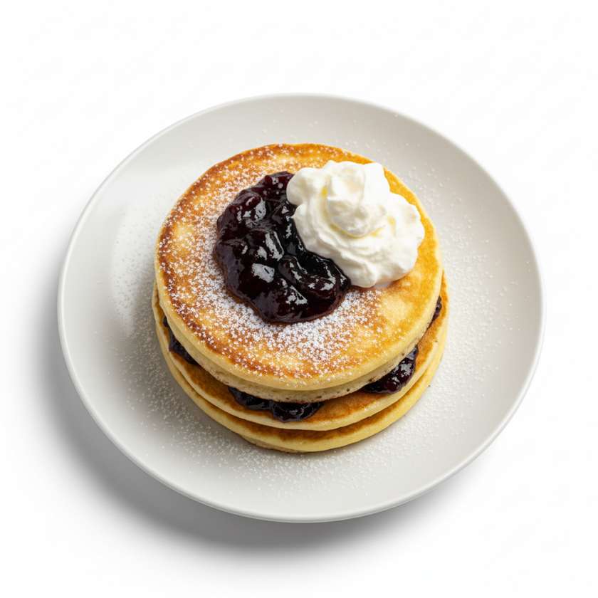 Lívance s povidly a šlehačkou (1,3,7)