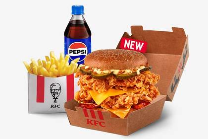 Український Дабл Бургер Меню