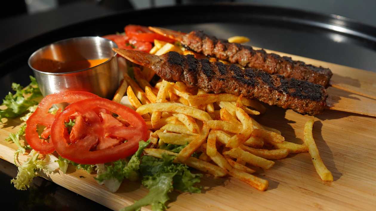 Copy of Adana Kebab with Fries and Salad
