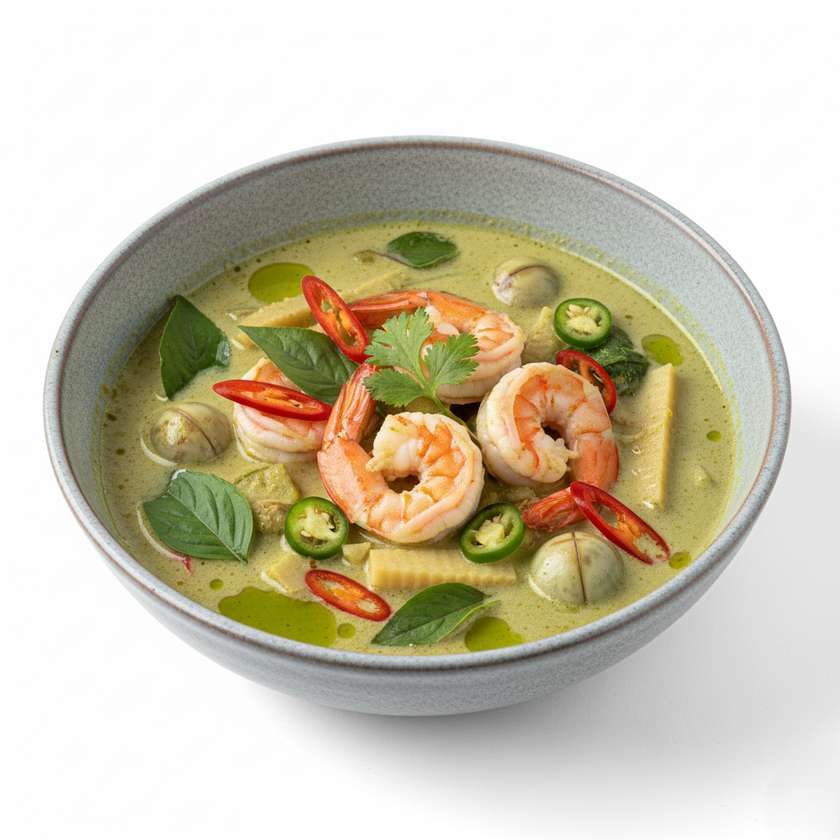 Thai Green Curry with Prawns