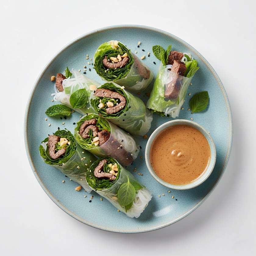 Beef summer roll