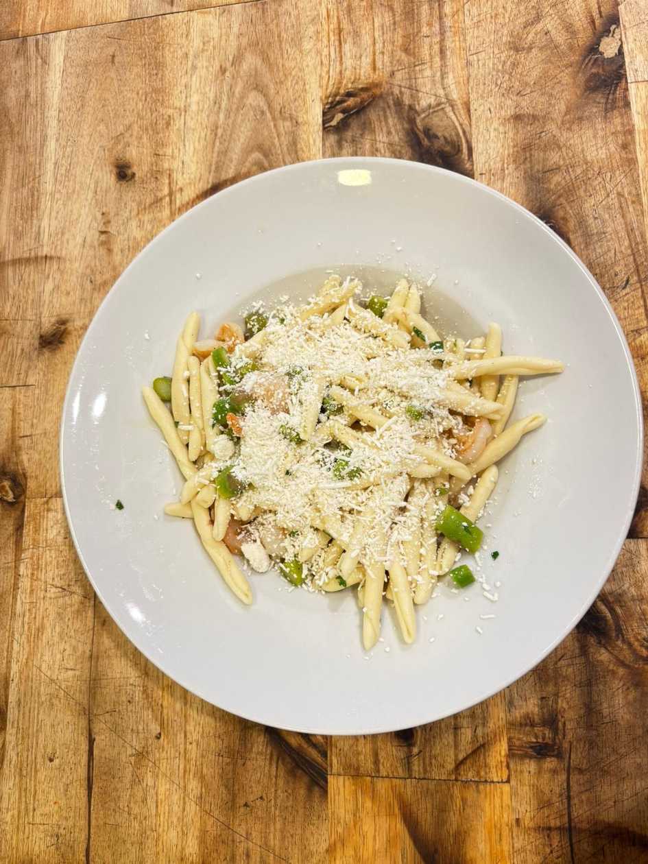 Pasta fresca ricotta e gamberi