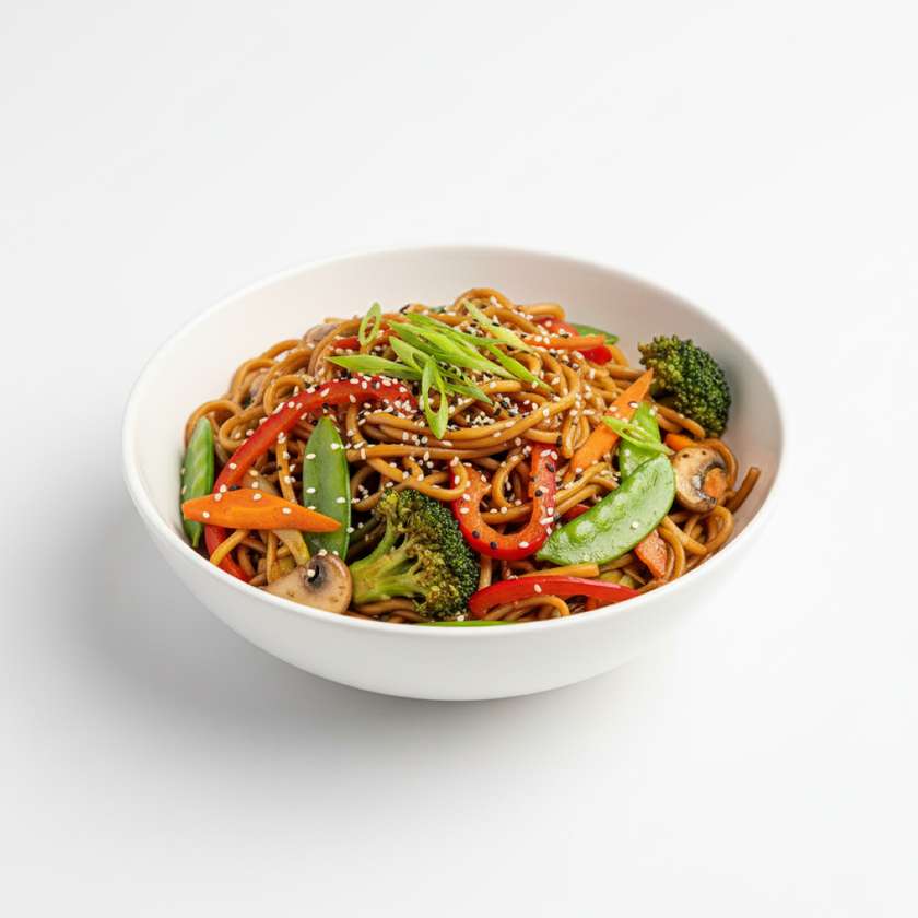 Noodle on wok
