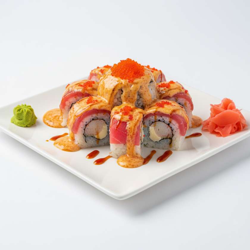 Maguro volcano roll