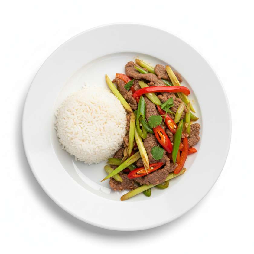 Beef Stir-fry with Lemongrass