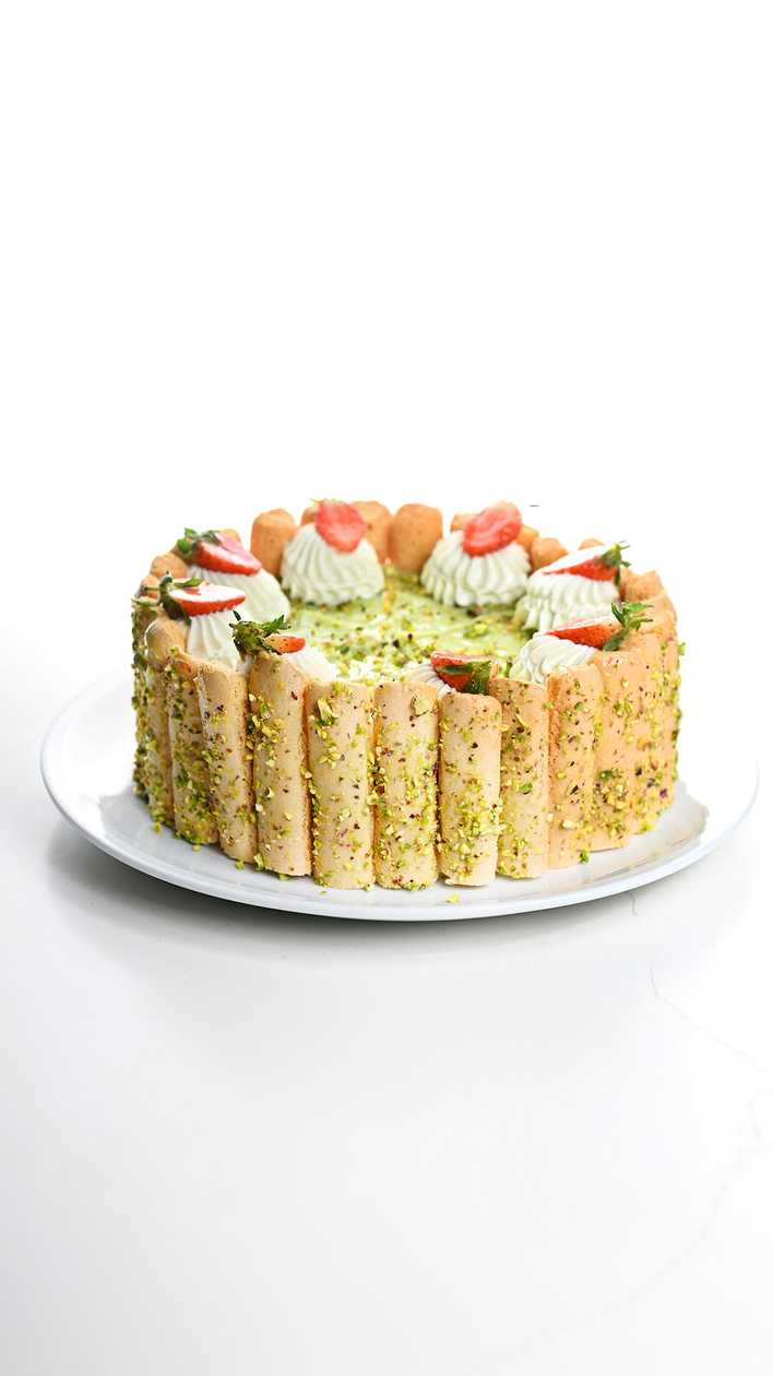 Pistachio Strawberry Tiamisu
