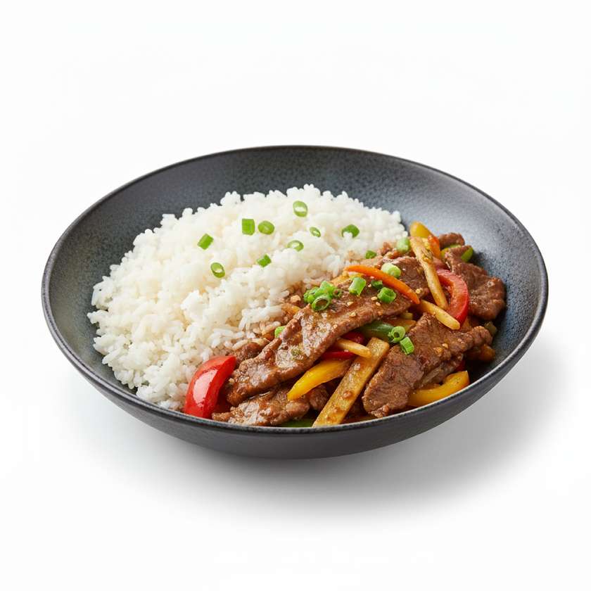 Beef with five spices s rýží
