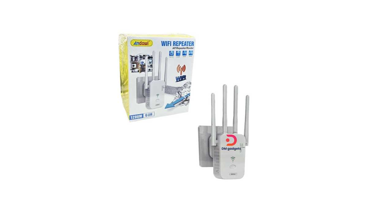 #450BC#Andowl®Q-L69 Wi-Fi 1200Mbps AP-Repeater -Router – White