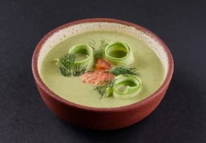 Supă Cremă de Dovlecel cu Somon