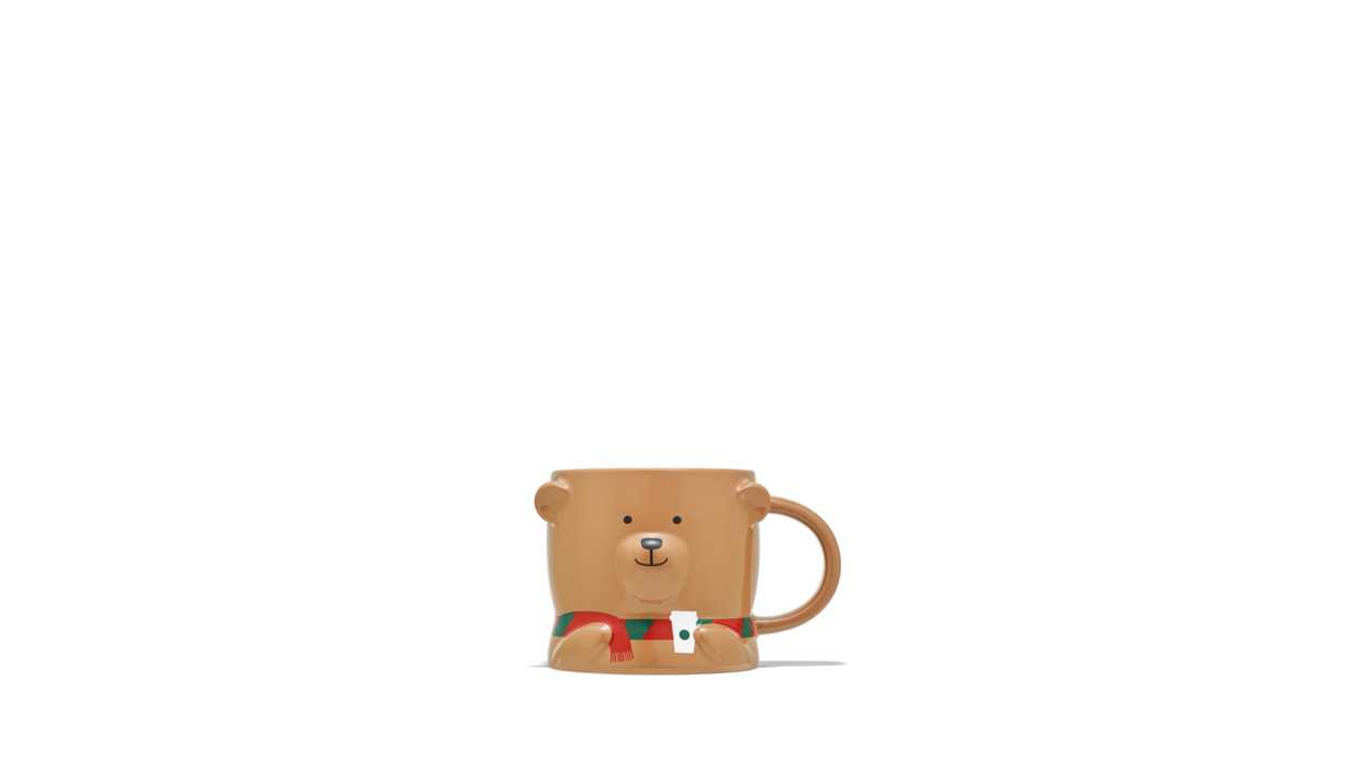 MUG BROWN BEAR HOL FY26 12OZ