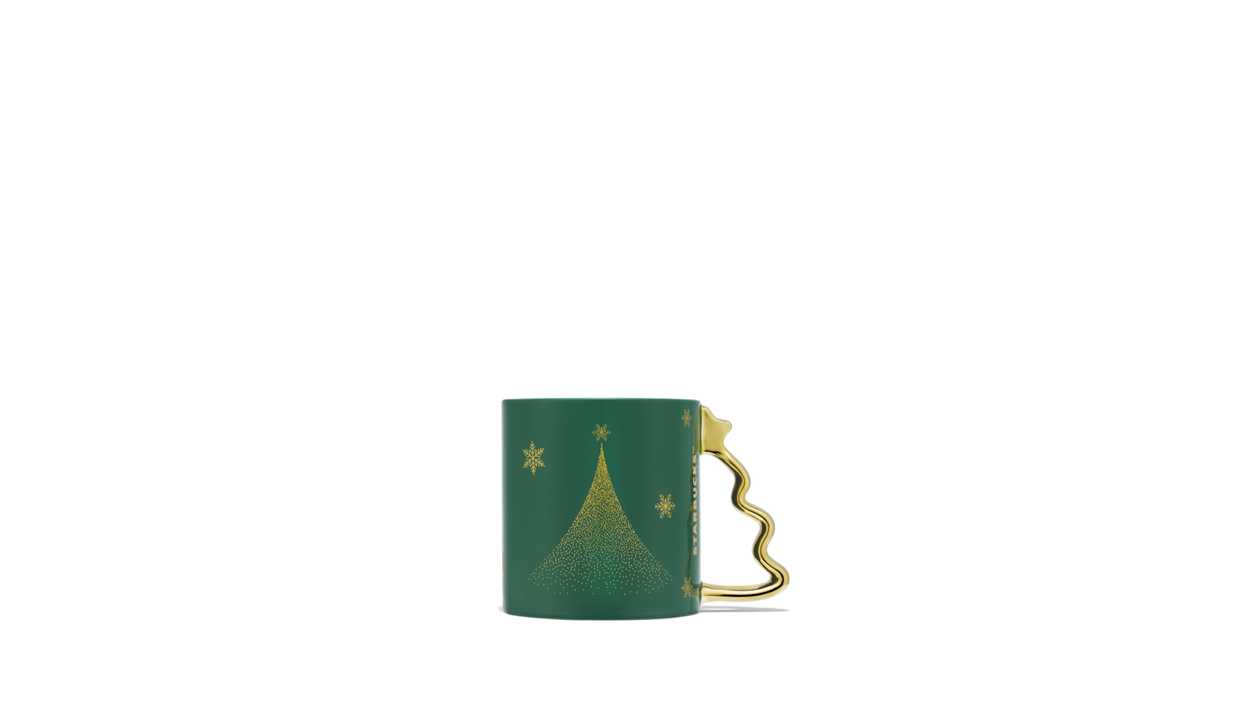 MUG XMAS TREE GREEN HOL FY26