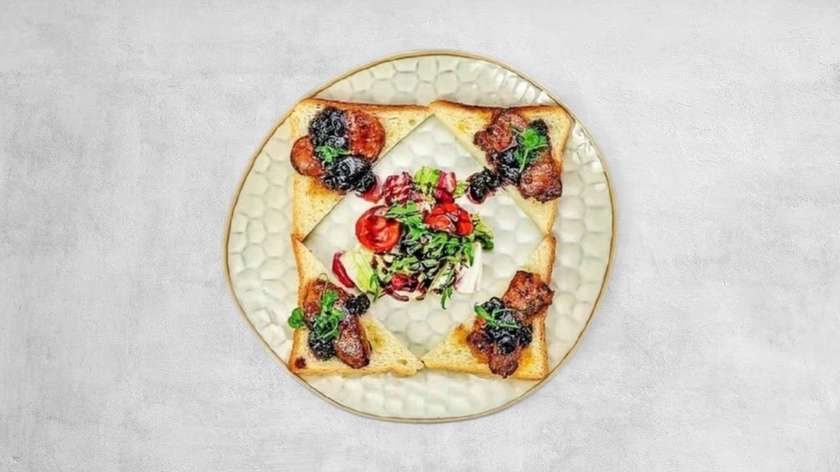 Goose Liver with Blueberry Jam