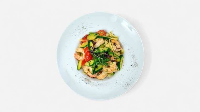 Tagliatelle with Shrimp and Zucchini