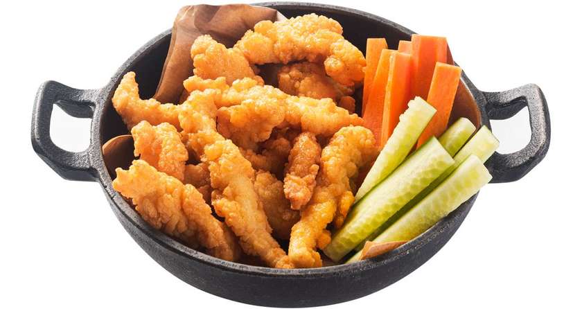 Traškios vištienos juostelės