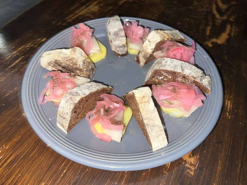 Herring with Potatoes and Croutons